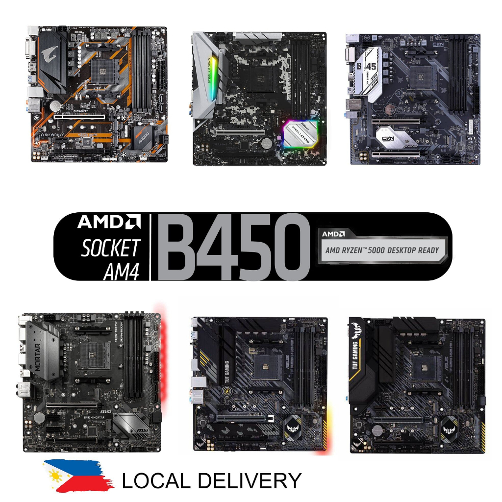 ASUS MSI GIGABYTE B450 MOTHERBOARD B450M PRO GAMING PLUS MOTAR MAX ...