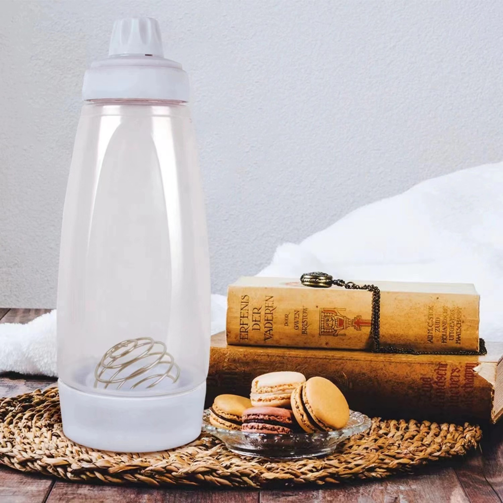 1 Liter Bottle Blender Dispenser Hand Mixing Shaker For Waffle Pancake