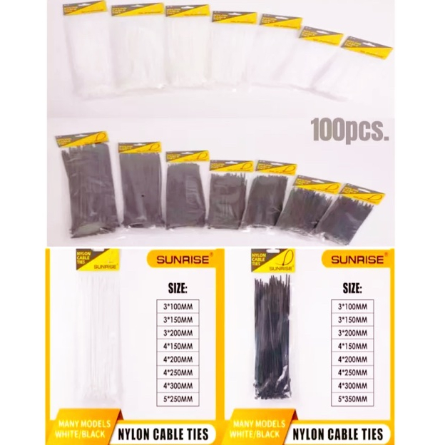 100PCS Nylon Universal Cable Tie Buckle 2026 Upgrade Multipurpose Plastic Cable Ties Tool Heavy Duty Self Locking Nylon Zip Ties Uv Resistant Black Z
