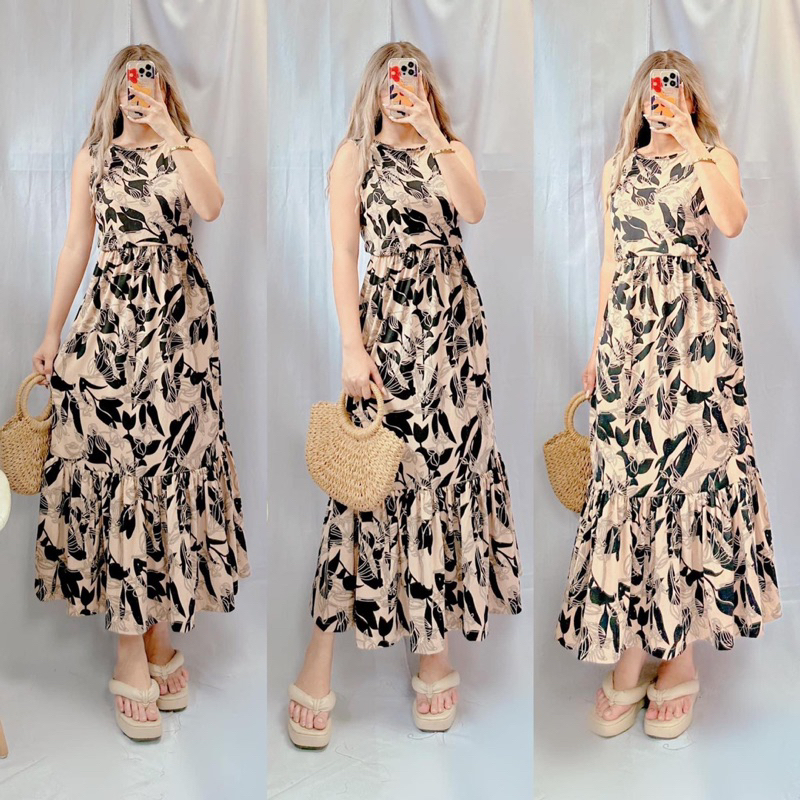 Maxi sleeveless dress | Shopee Philippines