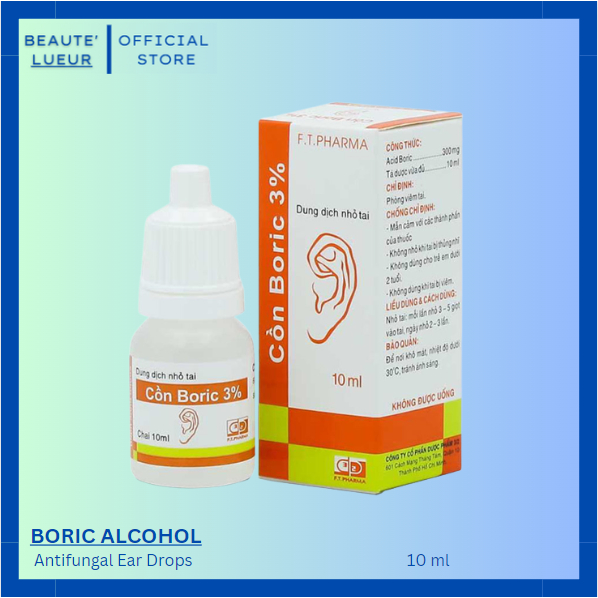 Boric Alcohol Antifungal Ear Drops 10ml Bottle Shopee Philippines