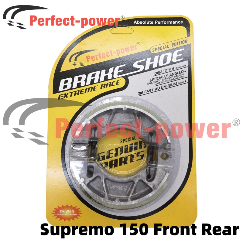 Perfect Power Honda TMX Supremo 150 Front Rear Brake Shoe Motorcycle ...