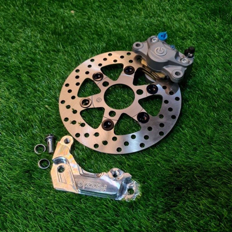 DISC WITH 2 POT CALIPER & CALIPER BRACKET FOR YAMAHA FAZZIO Shopee