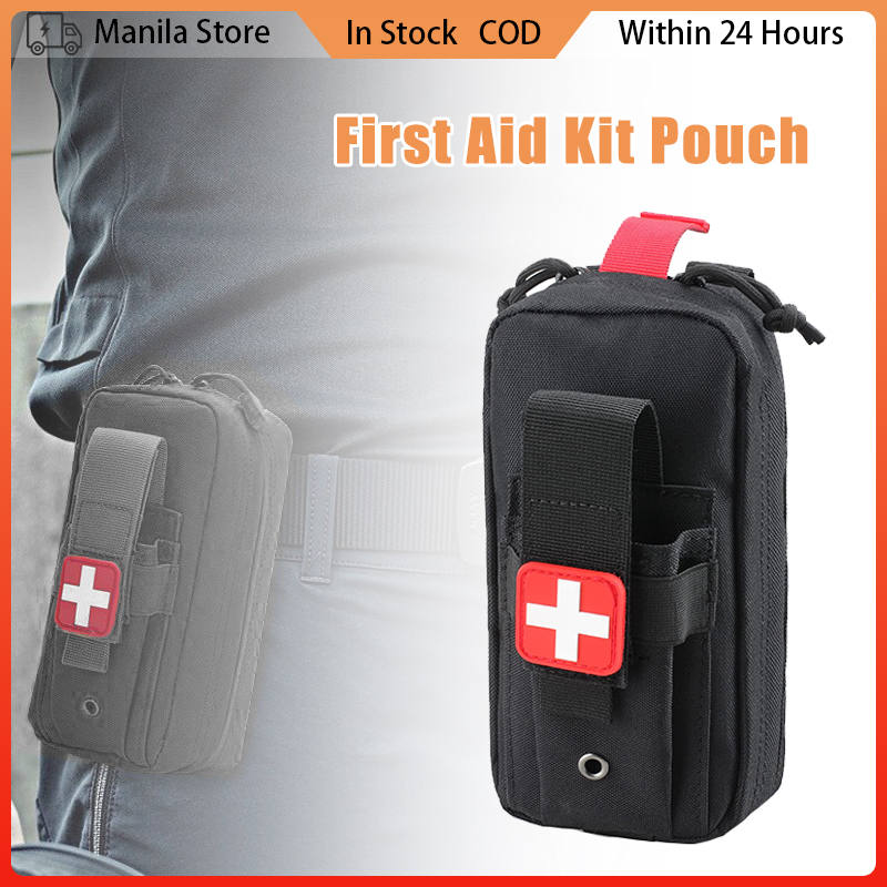 Black Tactical EDC Pouch Outdoor Medical EMT First Aid Kit Pouch Trauma ...