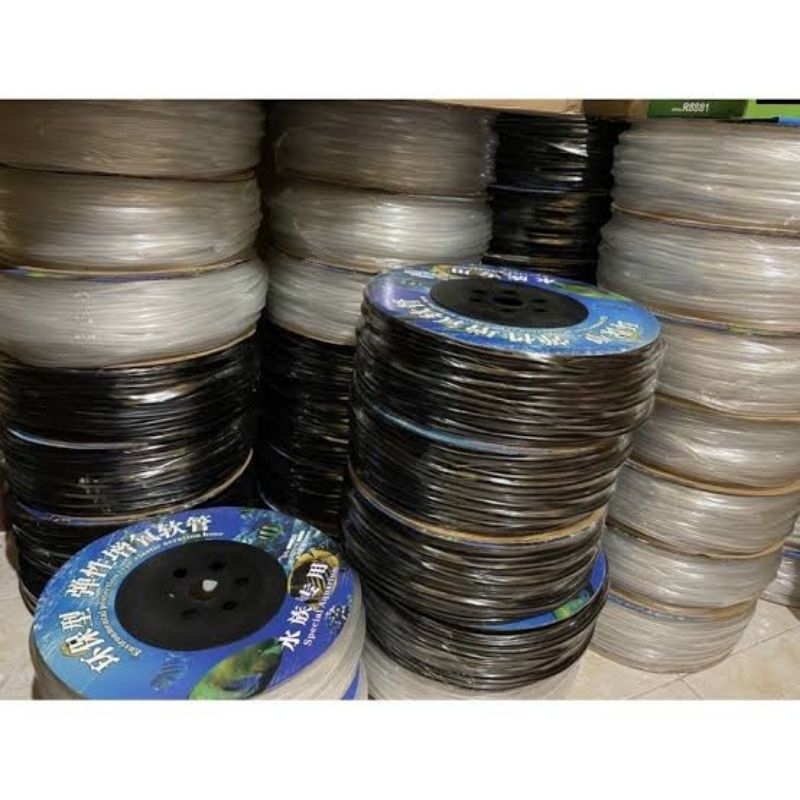 Aquarium Air Hose Silicone Airhose 4mm Clear and Black 1 meter Shopee