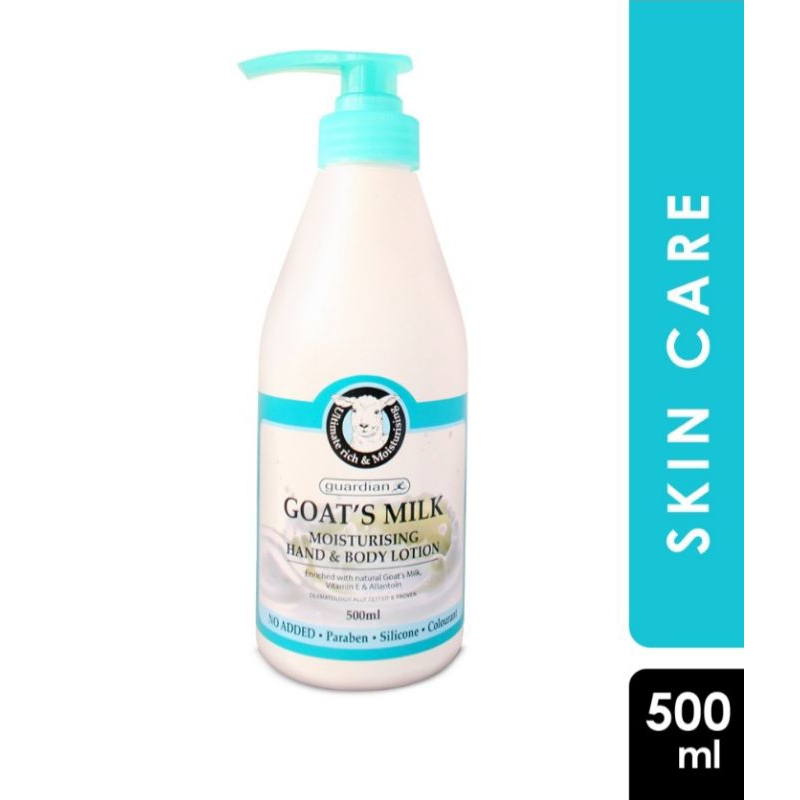 Guardian Goat’s Milk Moisturising Hand & Body Lotion 500ML Shopee