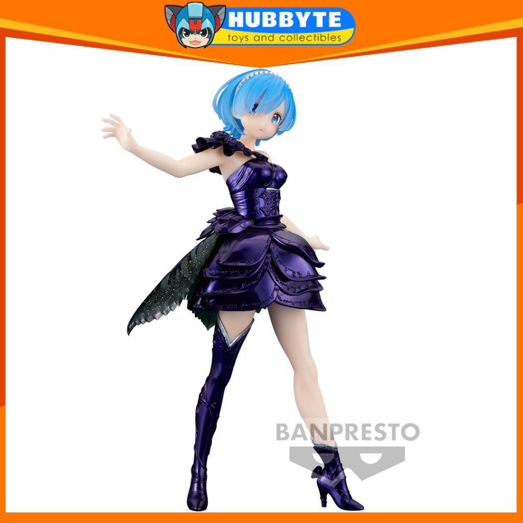 BANPRESTO Figura original rezero life in another world qposket b rem