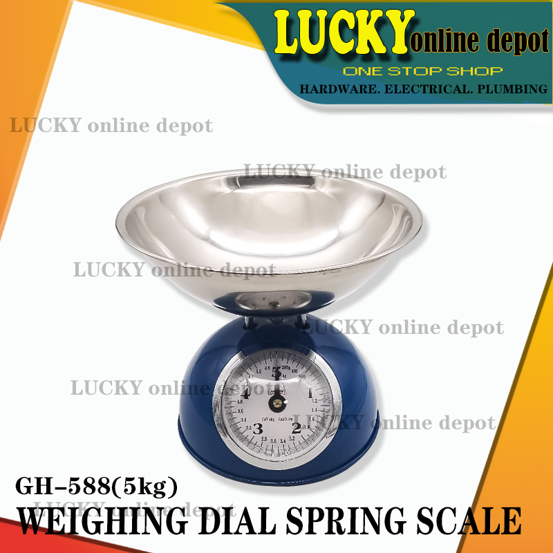 GH-588 GOLDHORSE SPRING DIAL 5KG WEIGHING SCALE | Shopee Philippines