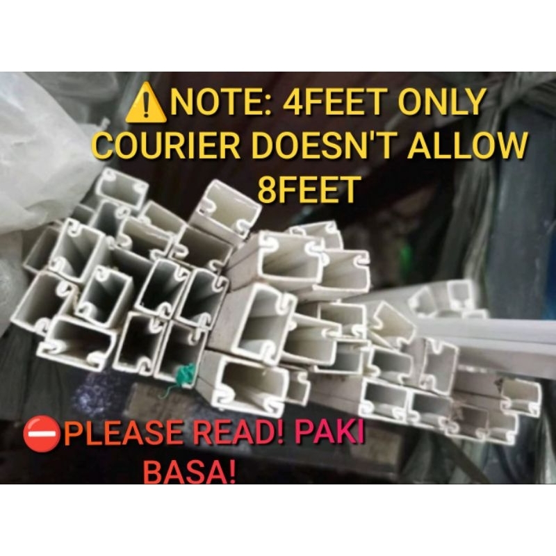 PLASTIC MOLDING/ PVC MOULDING 4FEET ONLY PANG COVER SA MGA ELEC WIRE 1/