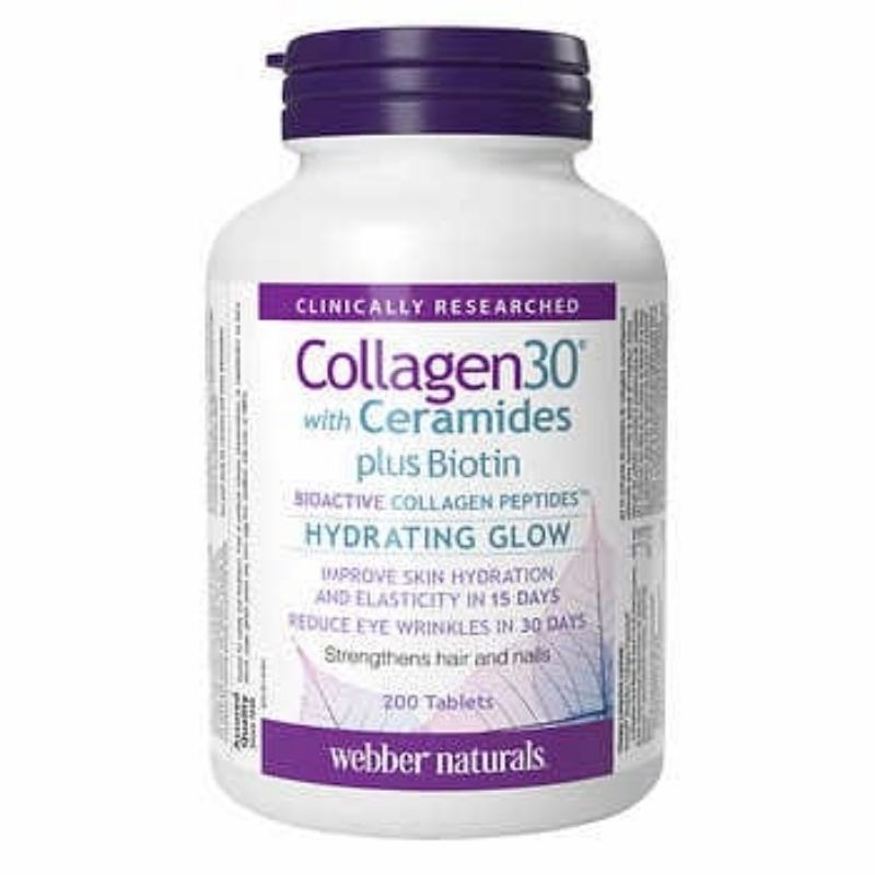 Webber Naturals Collagen 30 with Biotin and Ceramides, 200 Tablets