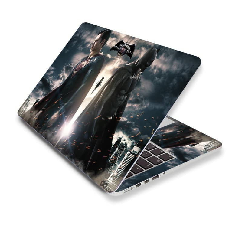 DC Hero Theme Laptop Waterproof Protector Sticker Notebook DIY Cover ...