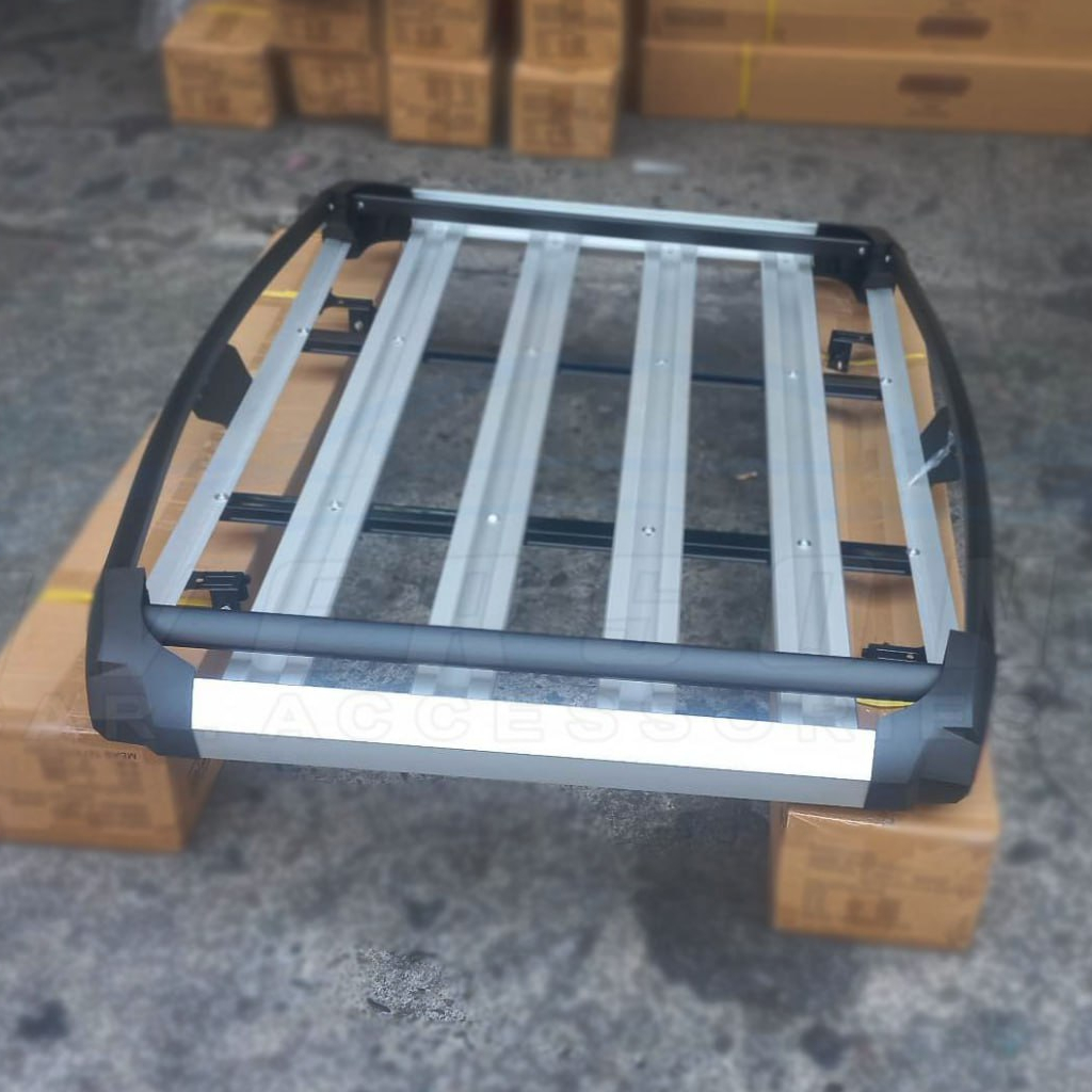 38x50 Silver Black Universal Stingray Roof Rack Rail Type Transformer ...