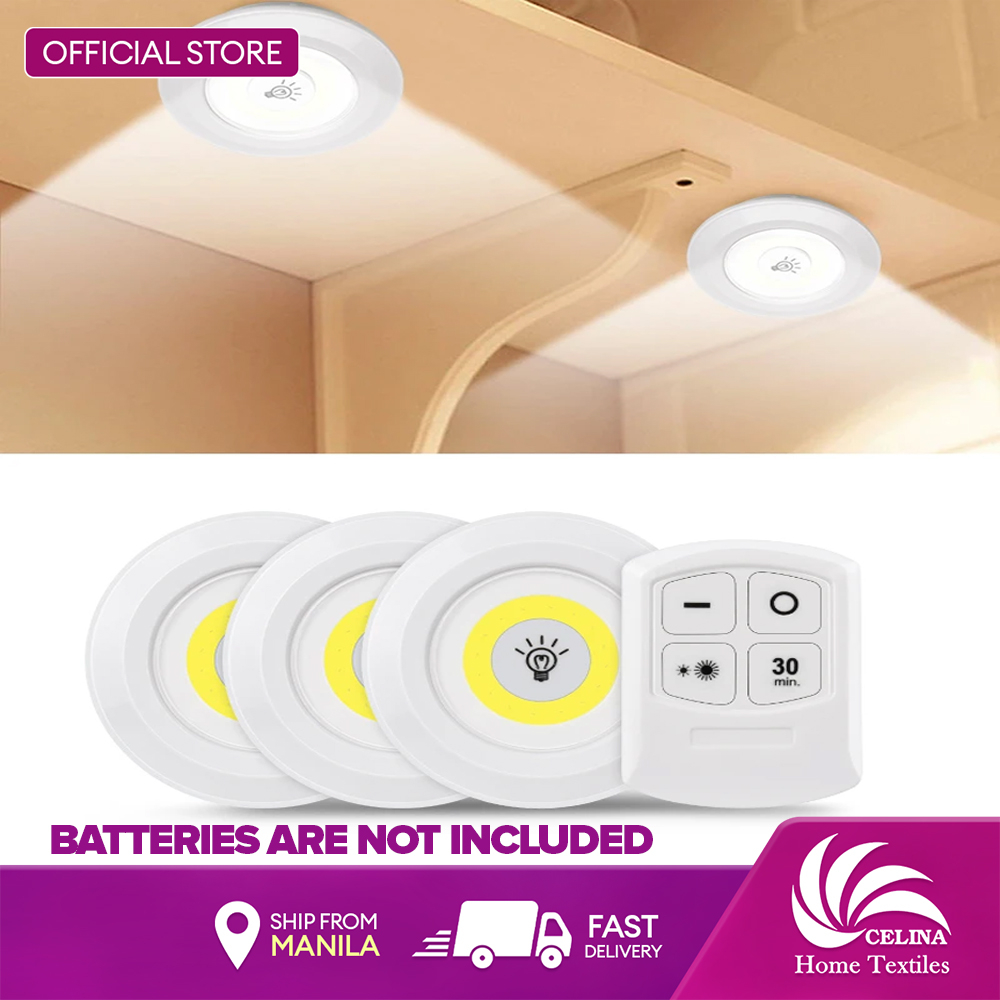 Celina Set of 3 LED Light with Wireless Remote Control Emergency Light
