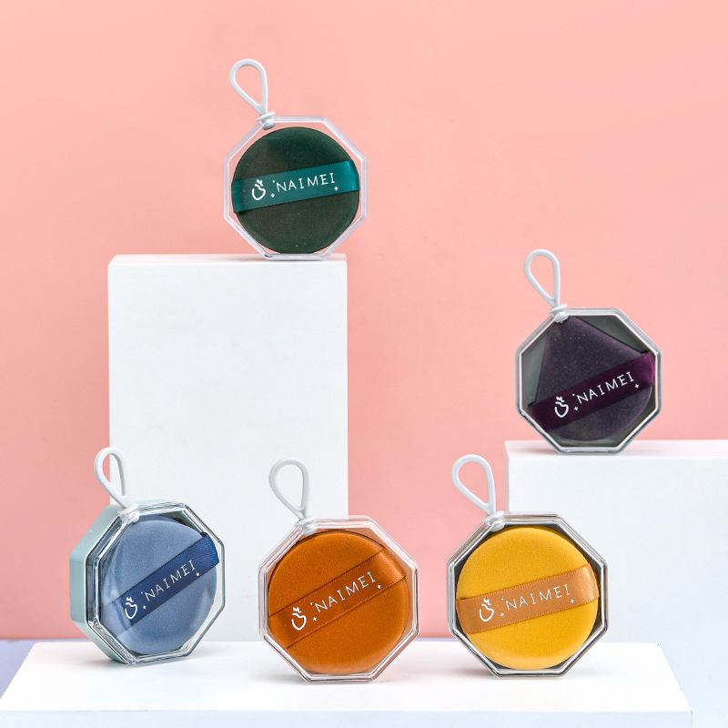 Mini Portable Travel Cosmetic Puff box Puff Jar Air cushion compact ...