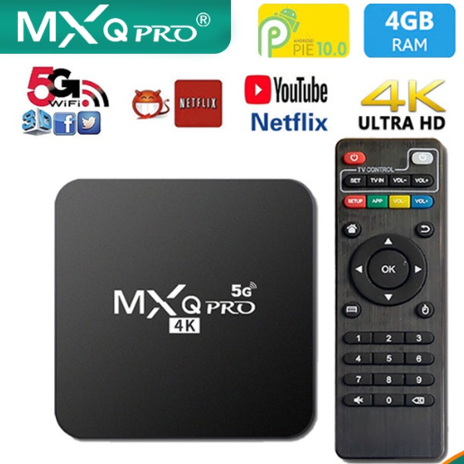 Original Mxq Pro Tv Box 4k 5g 4gb 64gb Android Smart Digibox Tv Box For 