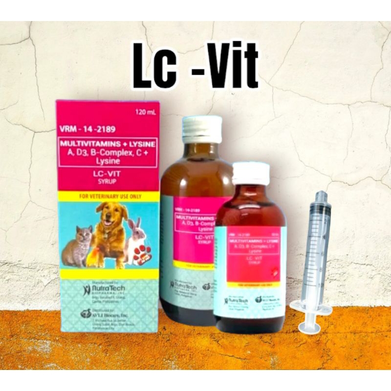 LC VIT Multivimins Syrup for Dog &Cat ( 120ML & 60ML ) Shopee Philippines