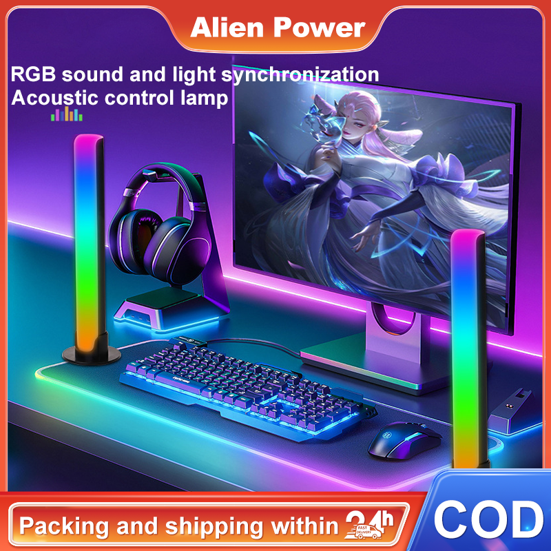 RGB Voice Control Lamp Breathing Light Desktop Voice Control Lamp RGB ...