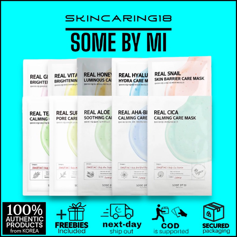 SOME BY MI Real Care Mask 1ea By SkinCaring18 SOMEBYMI (Glutathione ...