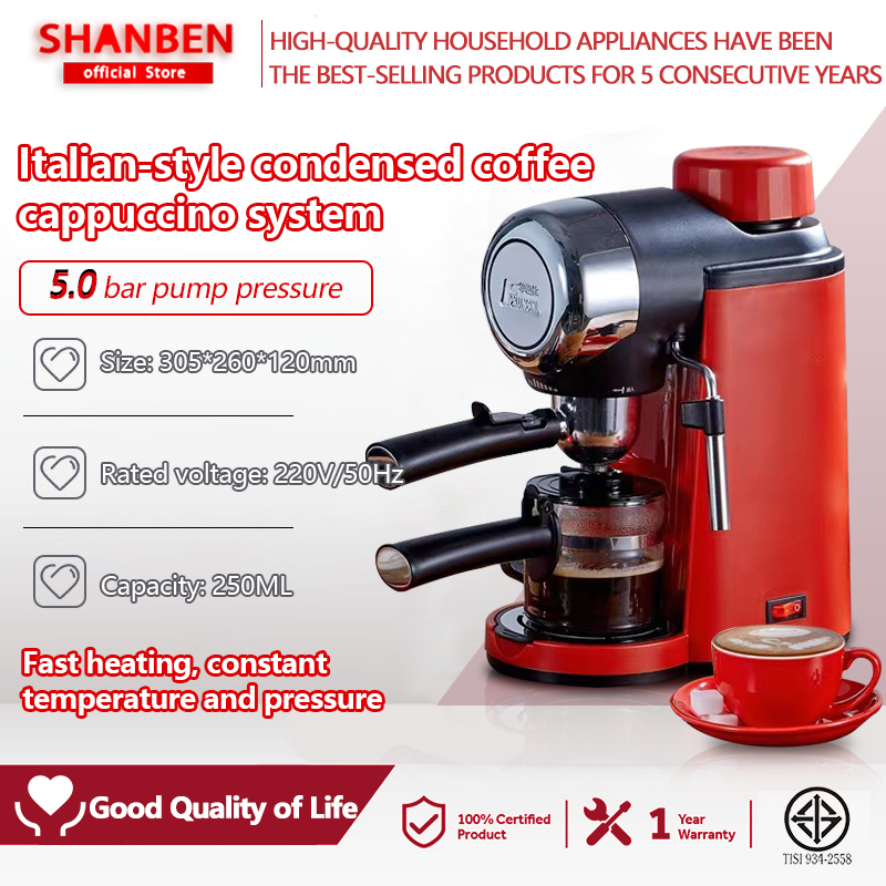 Coffee Machine Espresso Maker at Home Automatic Electric Coffee Machine