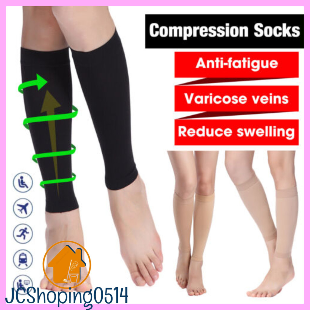SHHM.PH Elastic Knee High Stockings Calf Compression Stockings Varicose ...