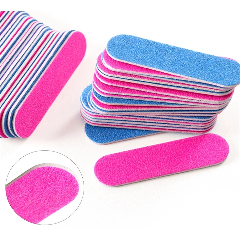 Nail Files Nail Buffer Buffing Slim Crescent Grit Nail Tools Disposable