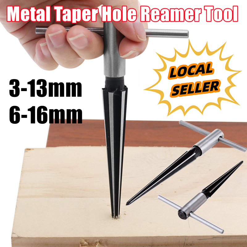 Bridge Pin Hole Hand Held Reamer T Handle Tapered 6 Fluted Chamfer