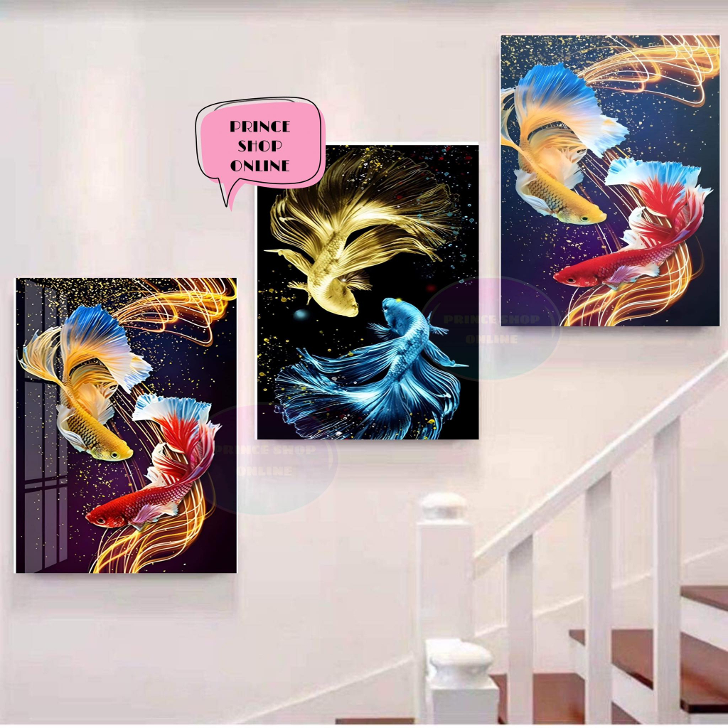 3PCS KOI FISH FRAME WALL DECOR ROOM DESIGN NA AFFORDABLE ELEGANT DESIGN ...