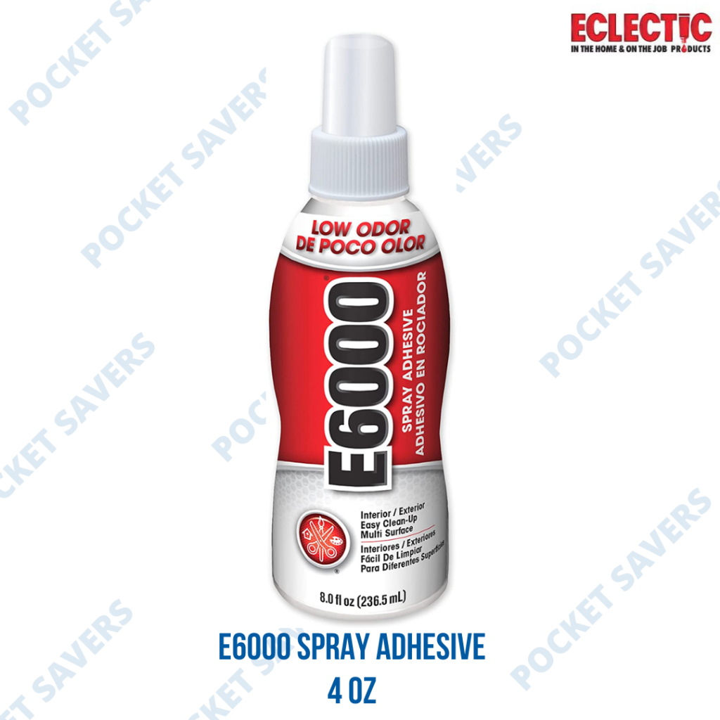 E6000 Spray Adhesive 4 oz (permanent, multipurpose latexbased glue, waterresistant) Shopee