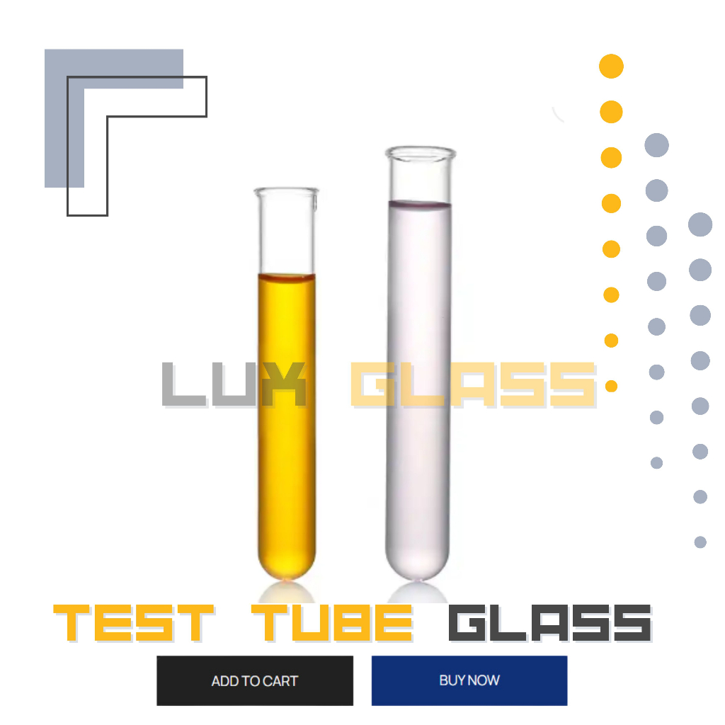 Test Tube Glass Borosilicate Glass Round Bottom Test Tube Shopee Philippines 1847