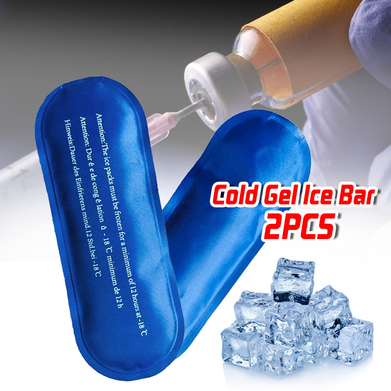 2 Pcs Best Ice Pack Nylon Reusable Cold Gel Ice Bar Shopee Philippines
