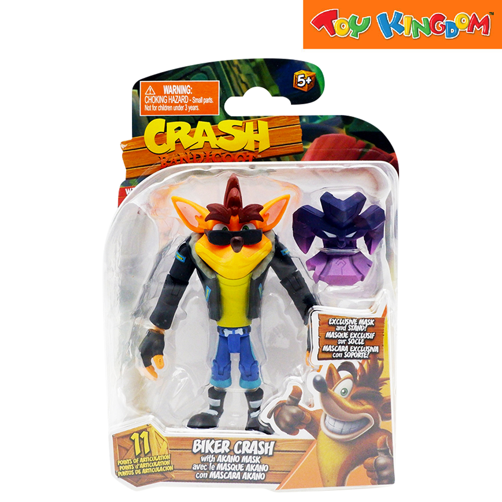 Crash Bandicoot Biker Crash with Akano Mask 4.5 inch Figure Shopee
