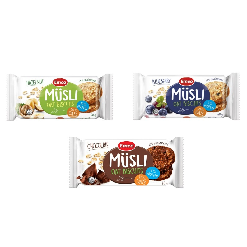 Emco Musli Oat Biscuits 60g Shopee Philippines