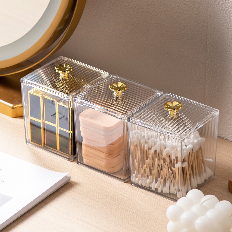 VIĆI Gold Clover Leaf PET Striped Transparent Multipurpose Home Desk ...