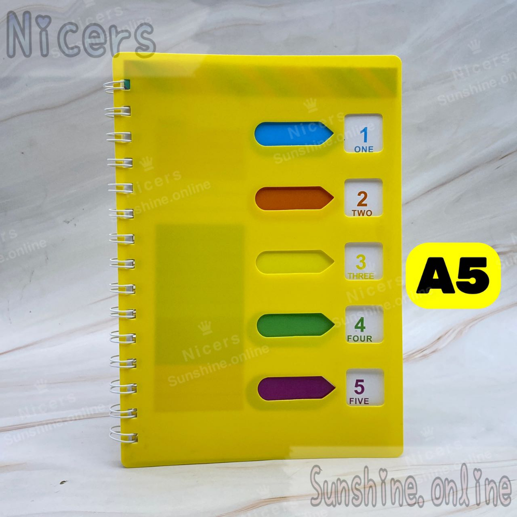 A5 A6 Lined Notebook Side Spiral Notebook PVC cover | Shopee Philippines