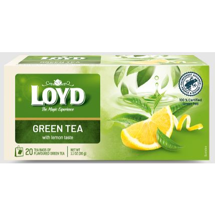 LOYD GREEN TEA WITH LEMON 1.5gm*20Teabags | Shopee Philippines