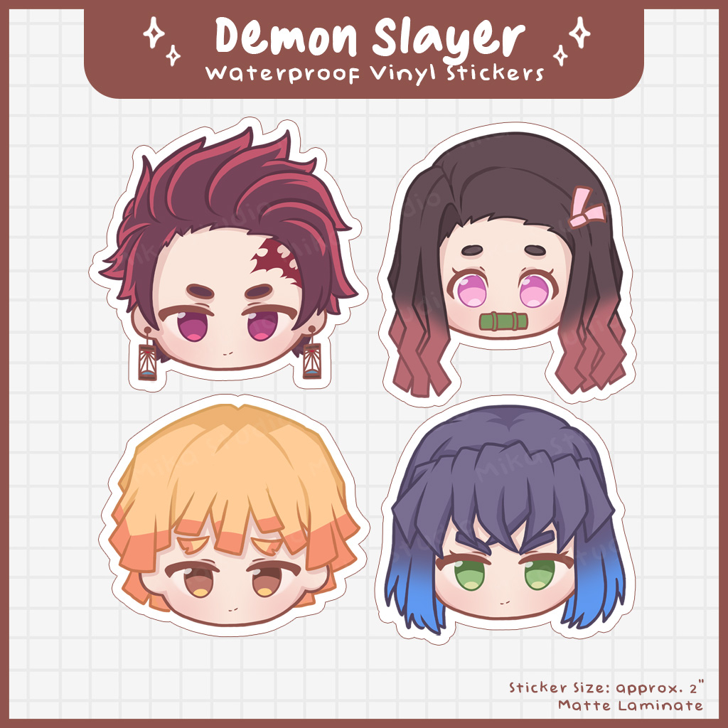 Demon Slayer Stickers | Mika Studio | Shopee Philippines