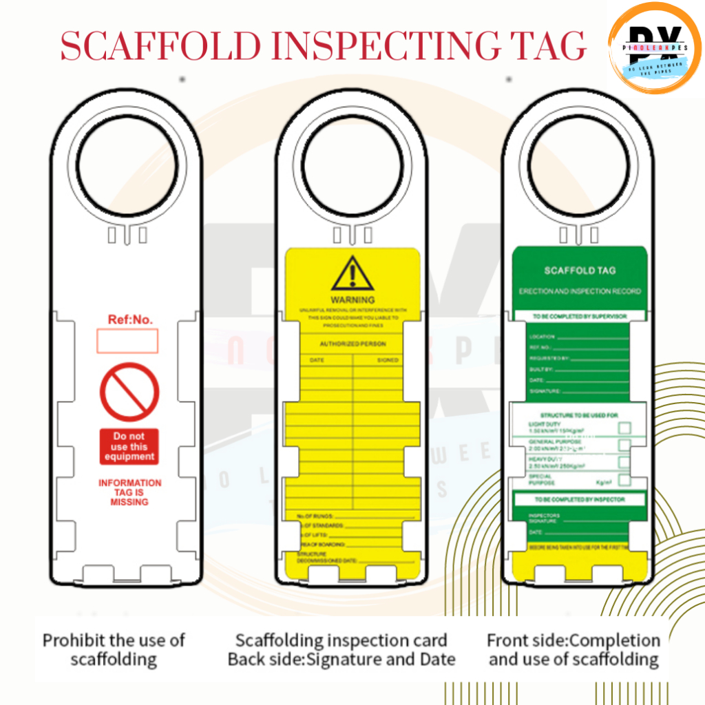 Scaffold Tag - Safety Scaffold Tag Erection and Inspection Record ...