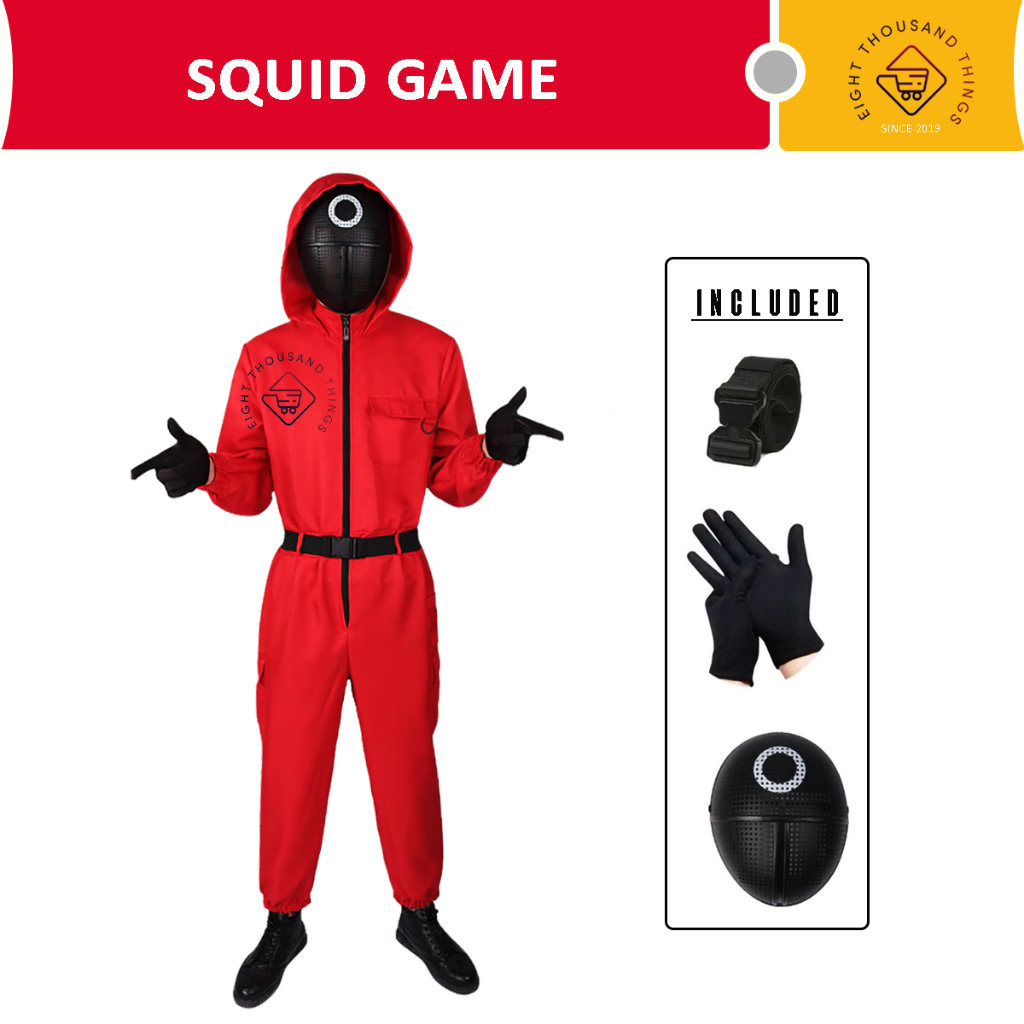 Squid Game Costume, Cosplay Outfits for Kids, Teens and Adult Coverall