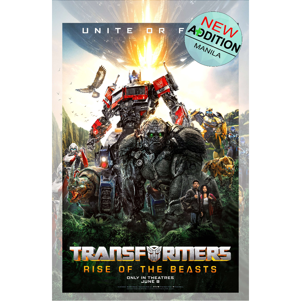 TRANSFPRMERS Rise of the Beasts LARGE POSTER | Shopee Philippines