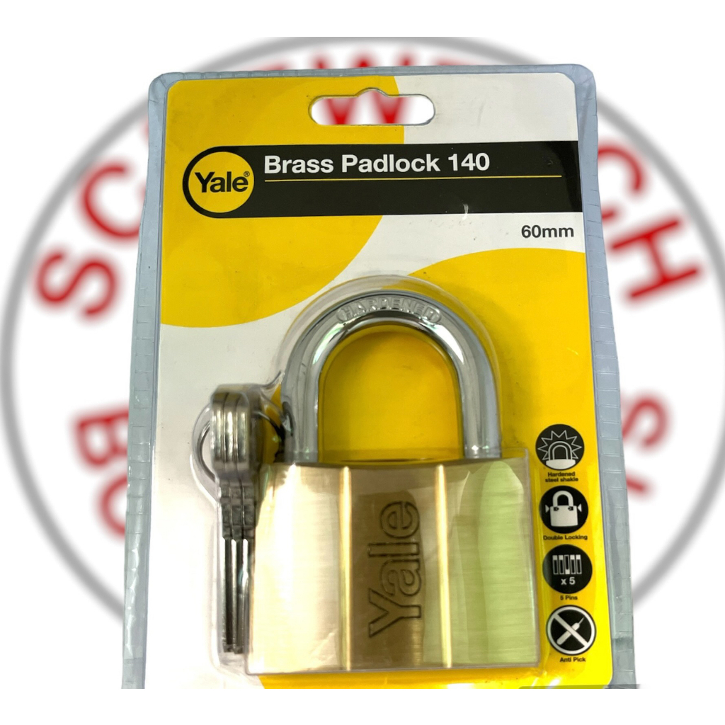 Yale Brass Padlock 60mm (V-140) | Shopee Philippines
