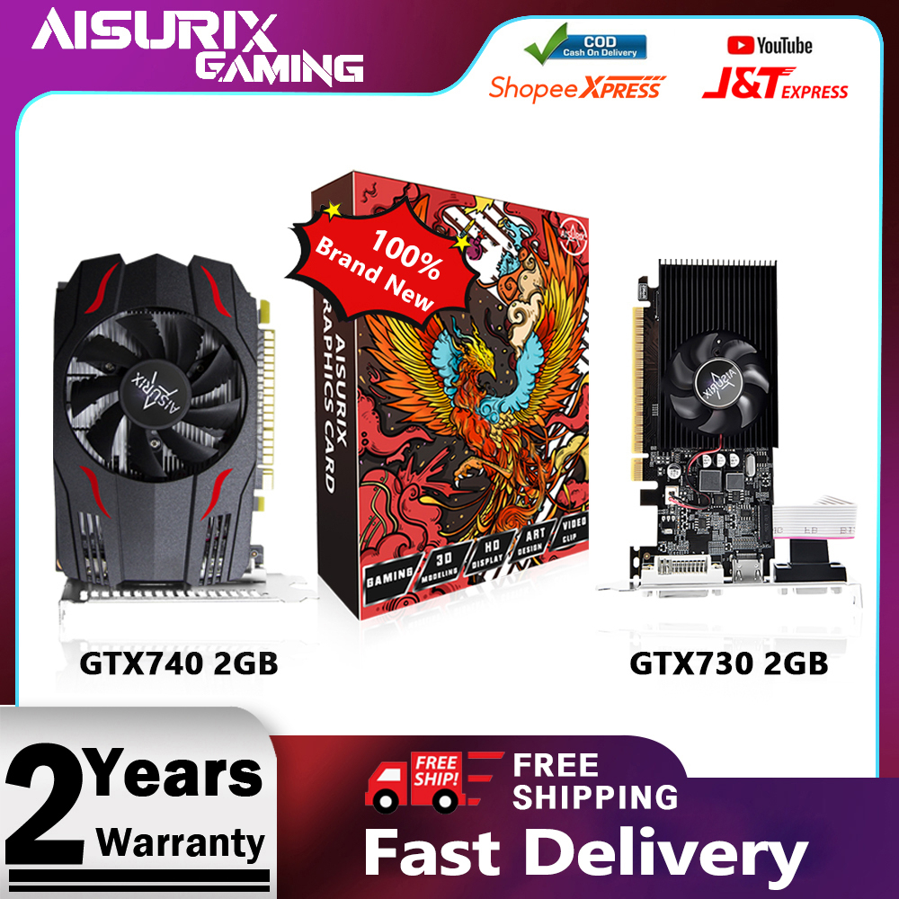 AISURIX GT740 2G New Graphics Card GT730 2G SFF Graphic Card Computer