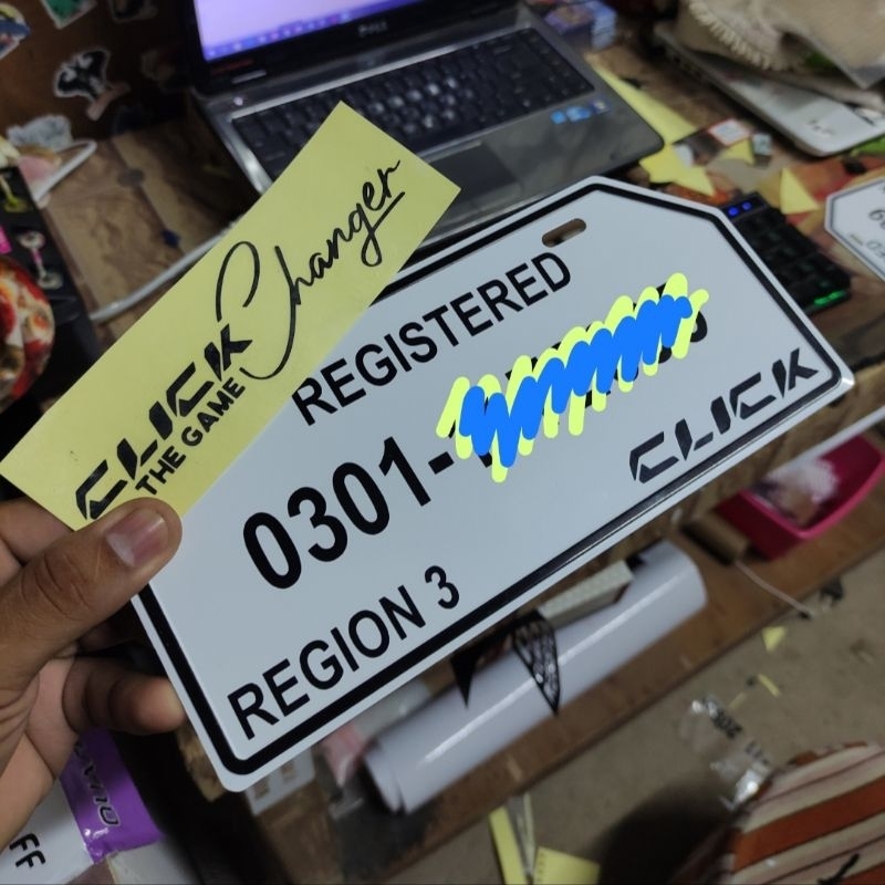 MC Temporary Plate Number Shopee Philippines