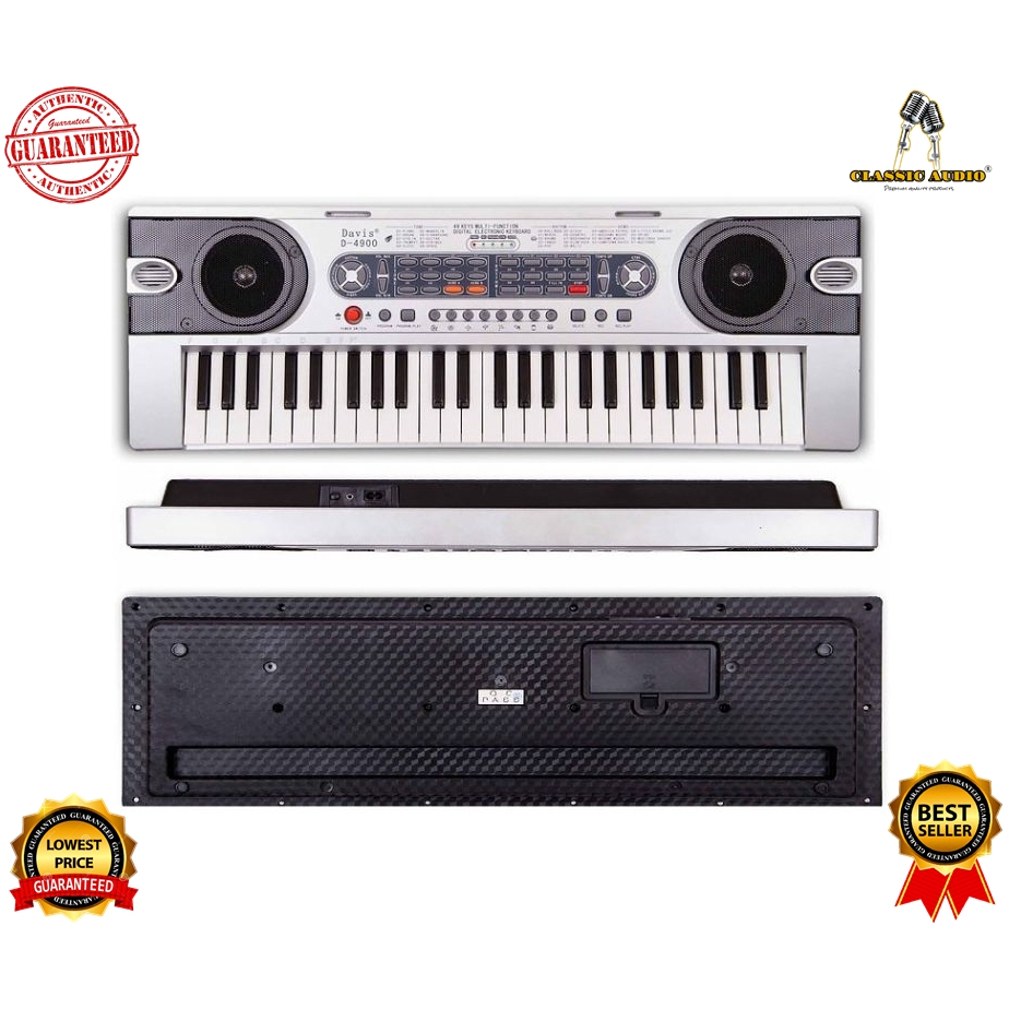 Classic Audio Davis D4900 electronic piano free songbook keyboard