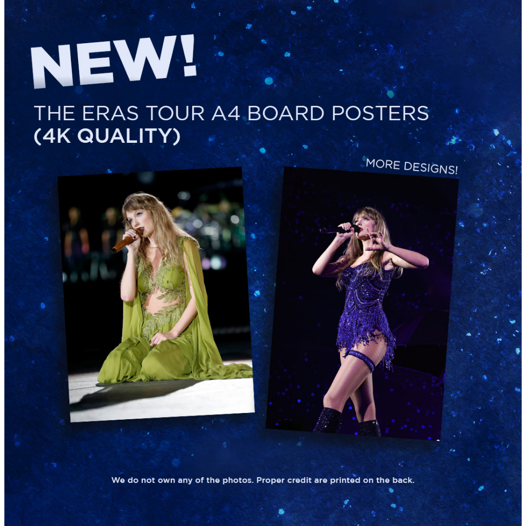 Taylor Swift The Eras Tour Posters (4K QUALITY WITH BACK PRINT