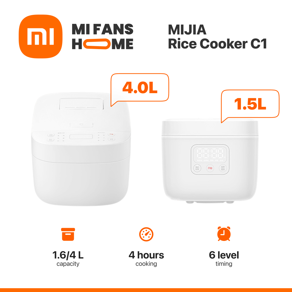 Xiaomi Mi Smart Mini Rice Cooker 1.5L 3L 4L LED Display Automatic ...