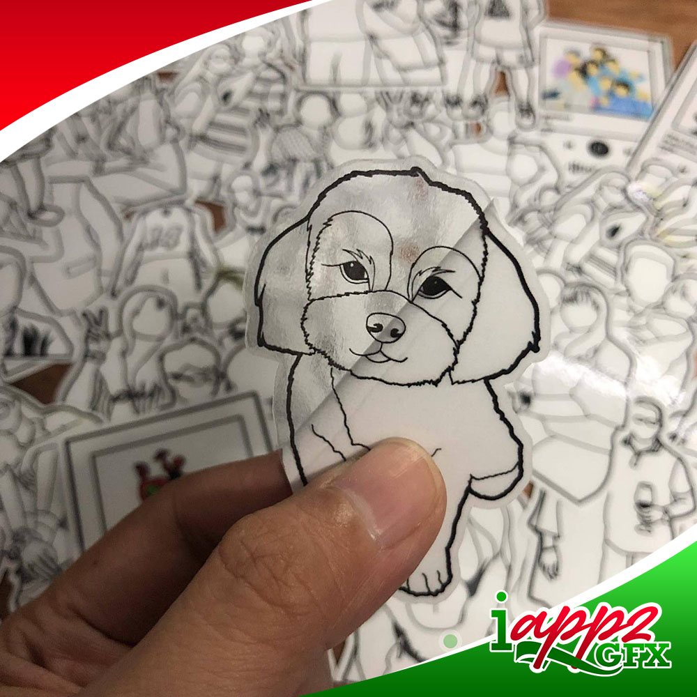 iAppz | Pre-cut sticker labels (waterproof and Non Waterproof) | Shopee ...
