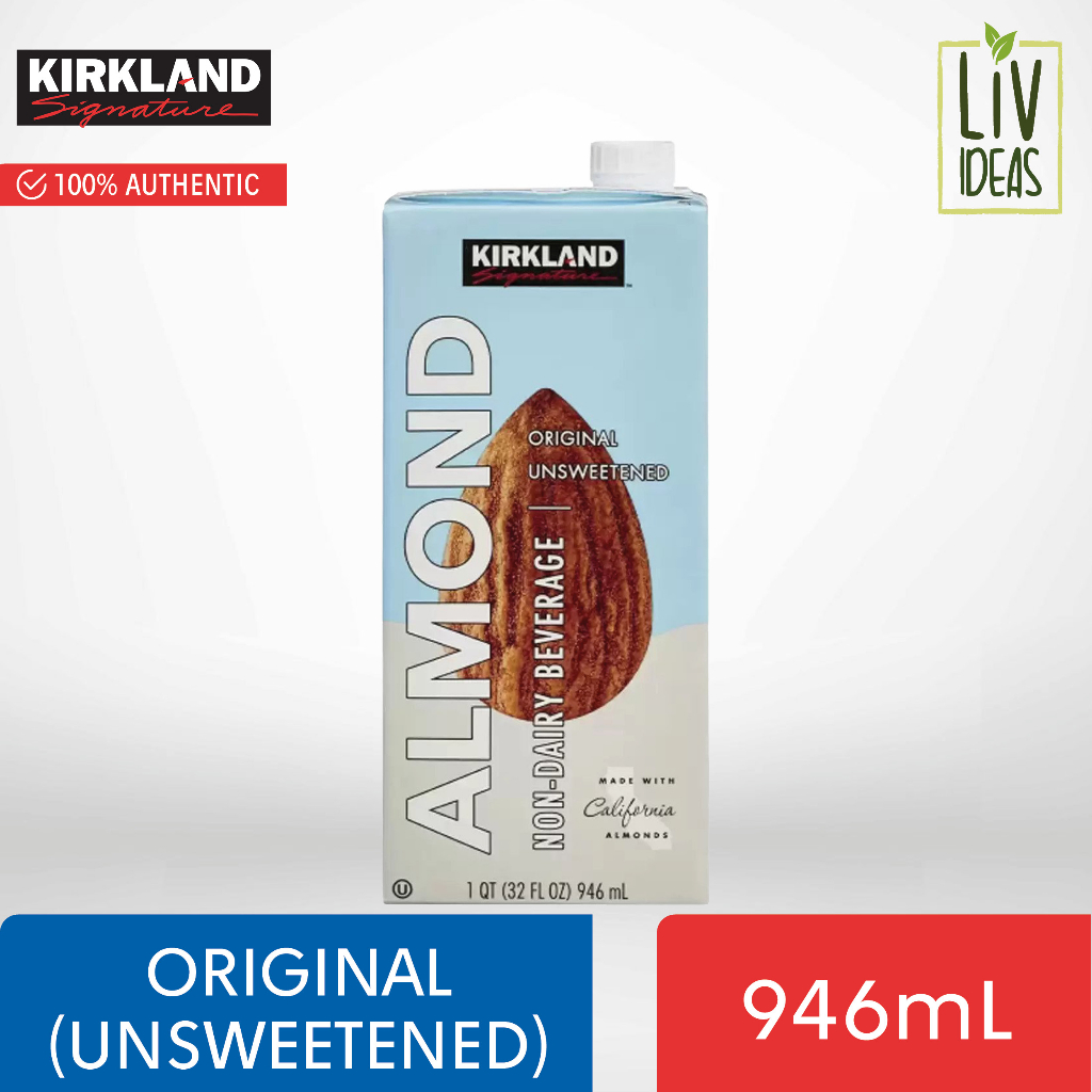 Kirkland Signature Original Unsweetened Almond Milk 946mL Shopee