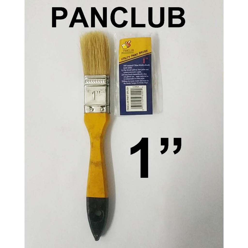 PANCLUB PAINT BRUSH 1" PAN CLUB WHITE BRISTLE ...