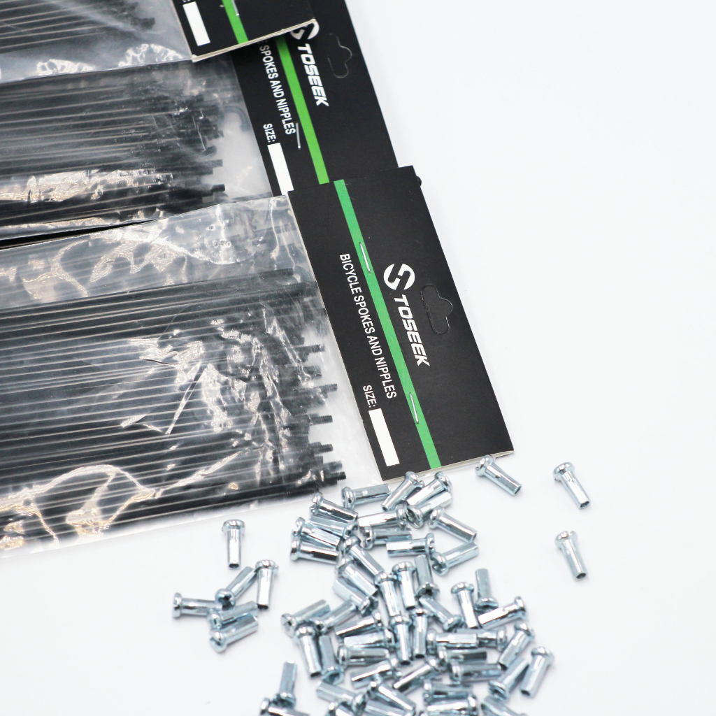 Toseek Spokes with Nipples 72 Pcs 26 27.5 29 MTB Wheel Spokes Shopee