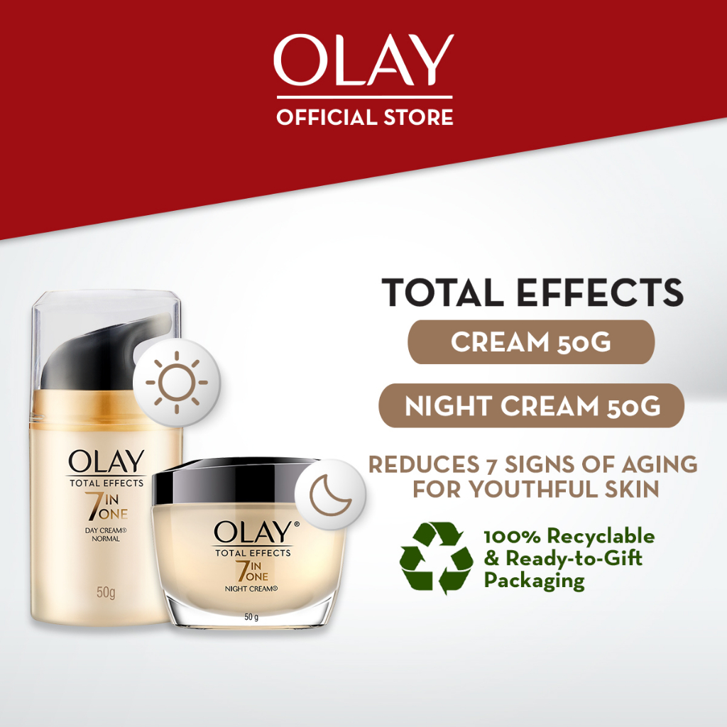 Olay Total Effects Niacinamide Anti Aging Day Cream Moisturizer & Night